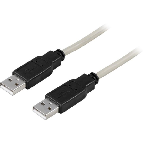 DELTACO USB 2.0 -kaapeli, Type A uros - Type A uros, 1,0m