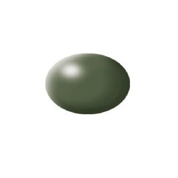 Revell Silk Olive Green (RAL 6003) Aqua Color - 18ml Grön