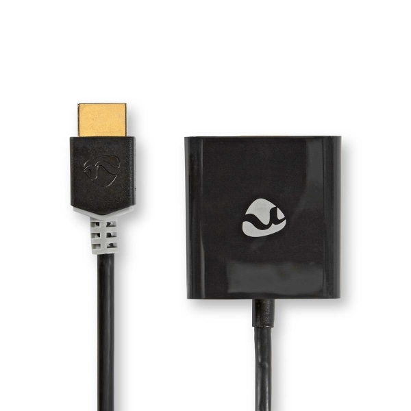 Nedis HDMI™ Adapter | HDMI™ Kontakt | USB Micro-B Hona / VGA hona 15p / 3.5 mm Hona | Guldplaterad | Rak | PVC | Antracit | 1 st. | Låda