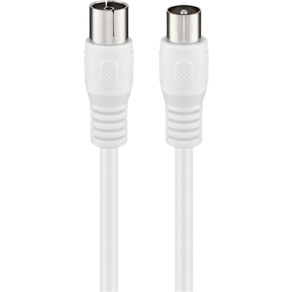 Goobay Antennkabel (Class A+, >95 dB), 3x skärmad koaxial-plugg > koaxial-plugg (helt skärmad)