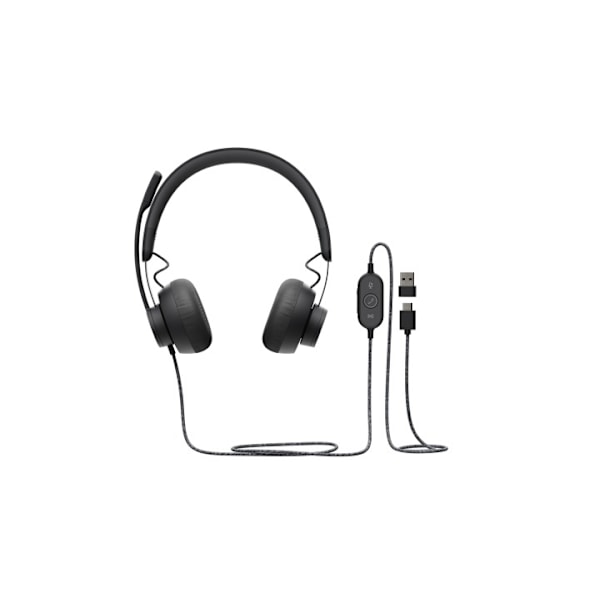 Logitech Zone Wired UC Headset Headband USB Type-C Musta
