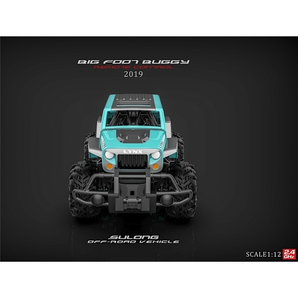 RC Big Foot Buggy 1:12, Blå