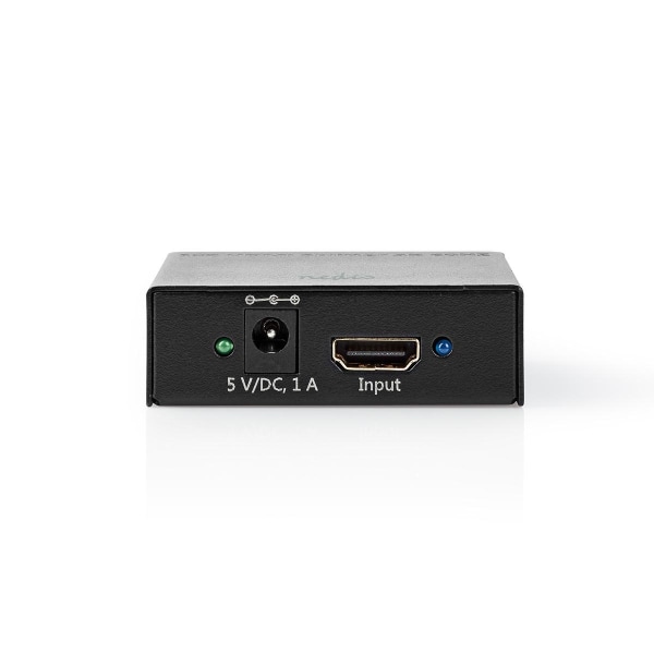 Nedis HDMI ™ Splitter | 2-Port port(s) | HDMI™ ingång | 2x HDMI™ utgång | 4K@60Hz | 18 Gbps | Metall | Antracit