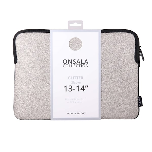 Onsala Sleeve Glitter 13/14" Silver