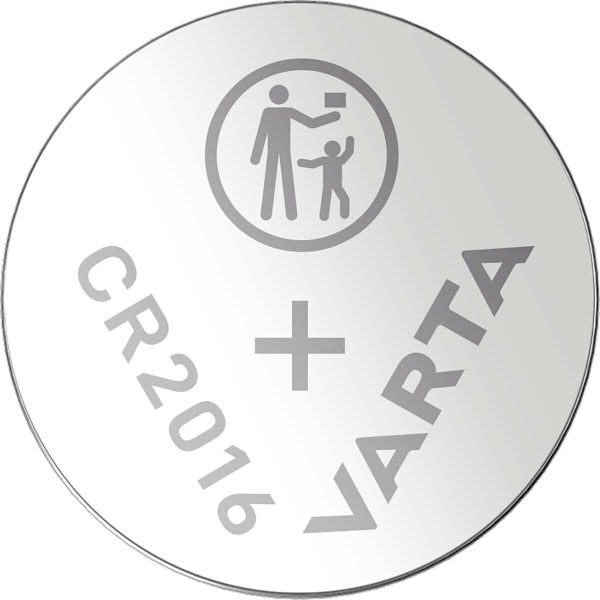 Varta Litiumnappiparisto CR2016 | 3 V DC | 87 mAh | 2 - Läpipainopakkaus | Hopea