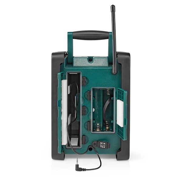 Nedis DAB+ Radio | Radio på Arbetsplatsen | DAB+ / FM | 2.2 " | Svart Vit Skärm | Batteridriven / Strömadapter | Digital | 15 W | Bluetooth® | Väckark