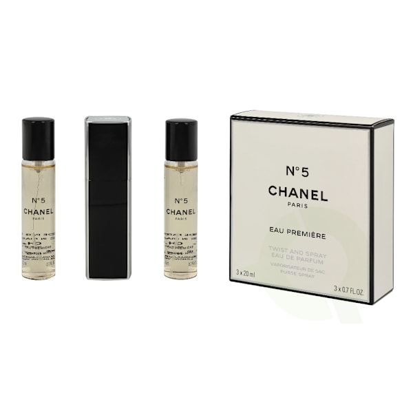 Chanel No 5 Eau Premiere Giftset 60 ml, 2x Edp Spray Refill 20Ml/1x Edp Spray 20Ml/Purse and Spray