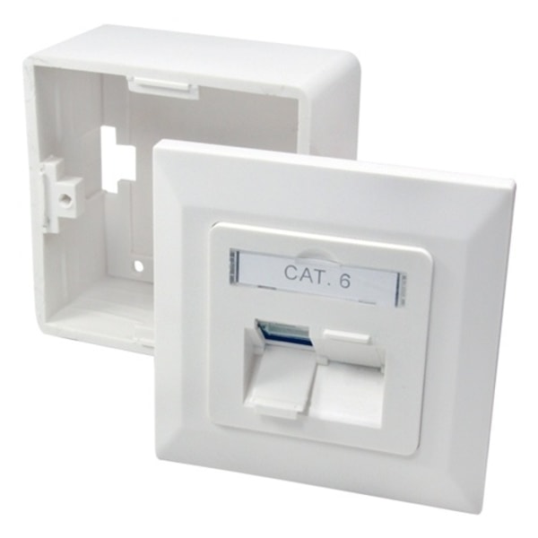 LogiLink Nätverksuttag 2xRJ45 CAT6