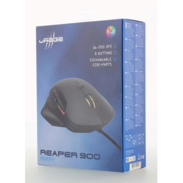 Urage Mus Gaming Reaper 900 Morph Optisk 10000dpi Svart