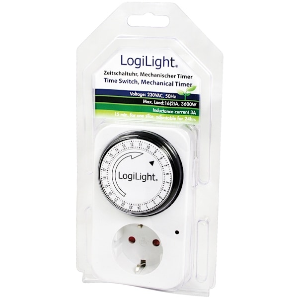 LogiLink Inomhustimer 24h mekanisk 16A