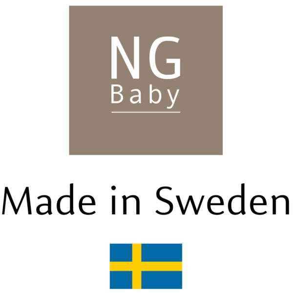 NG Baby Plastad Frotté Spjälsäng, 95 x 69 cm