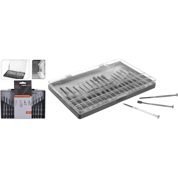 FX Tools, skruvmejselkit, 16 delar