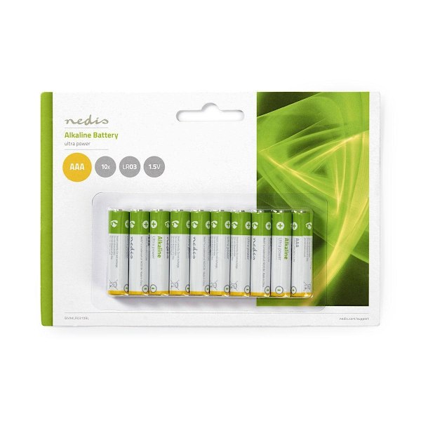 Nedis Alkaline Batteri AAA | 1.5 V DC | 10-blister