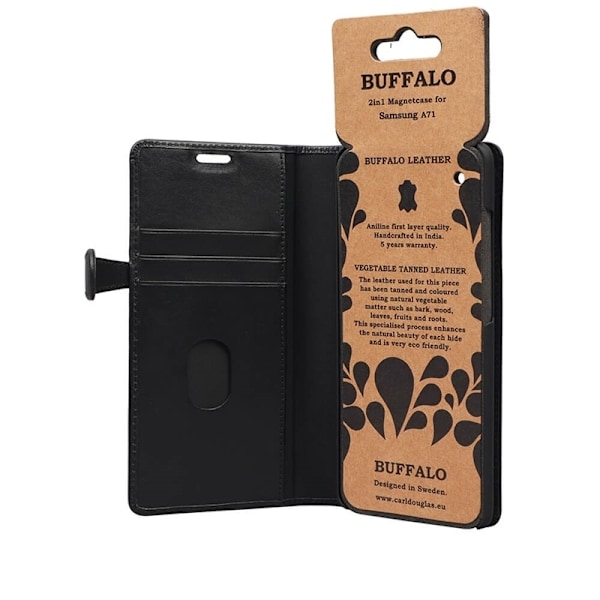Buffalo Wallet Læder Samsung A71 Sort Svart
