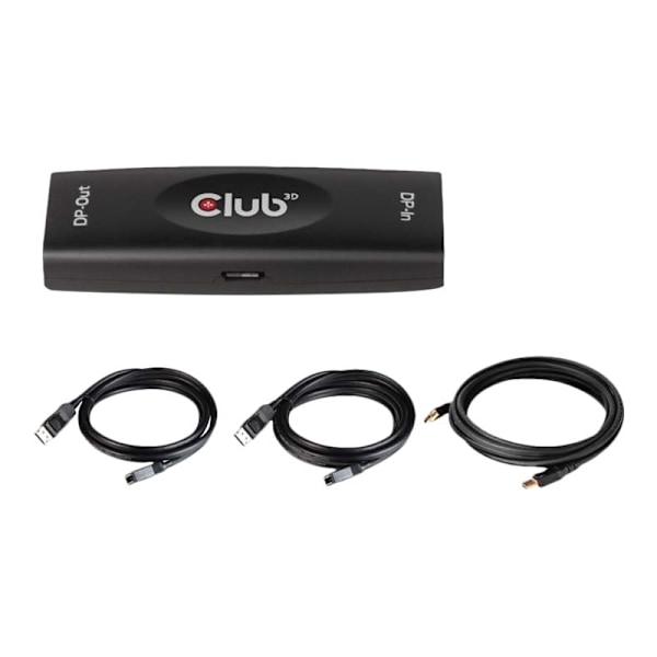 CLUB3D DP 1.4 4K120HZ HDR ACTIVE REPEATER F/F displayport Svart