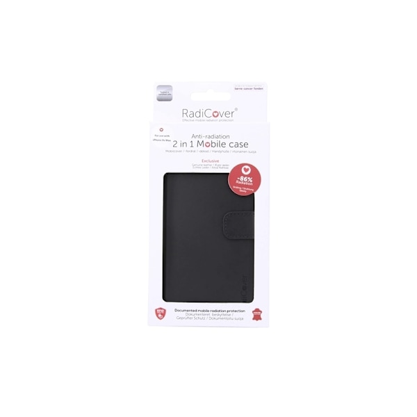 RADICOVER Mobilfodral Strålningsskydd 2-i-1 Svart - iPhone Xs Max Svart
