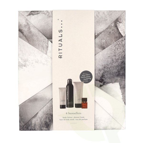 Rituals Homme Set 485 ml Edp Spray 15ml/Shower Foam 200ml/Sport 2-In-1 Hair & Body Wash 200ml/Body Lotion 70ml