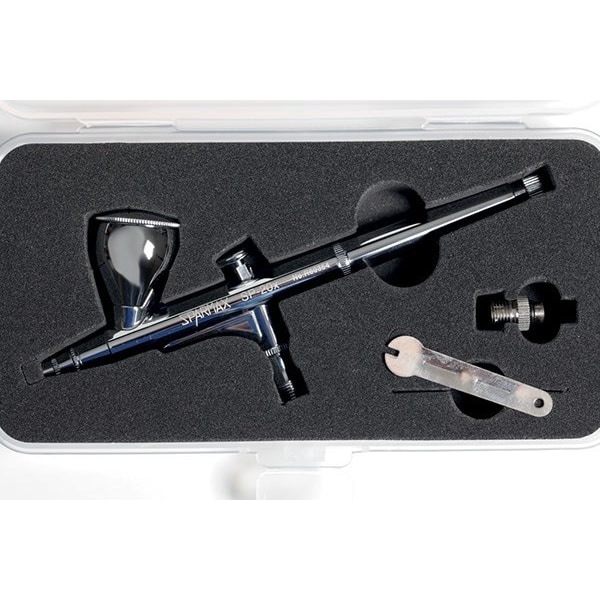 SPARMAX Airbrush, SP-20X, 0,2mm Gravity-feed 7cc