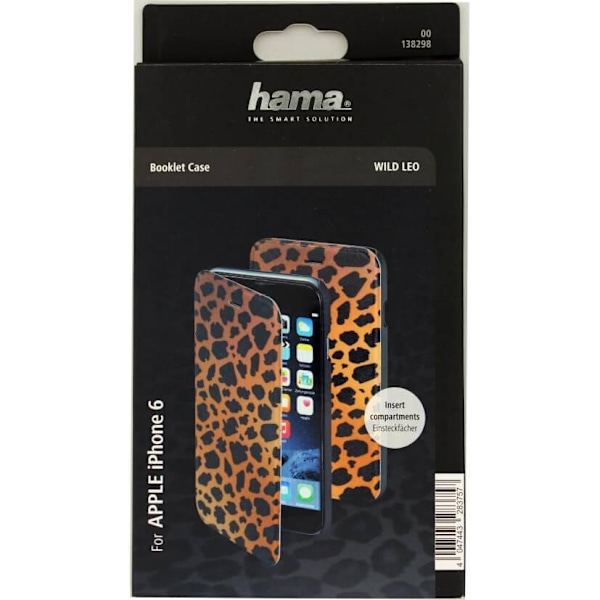 Hama Mobilfodral Leopard Brun - iPhone 6/6S Svart