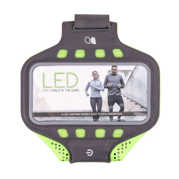 GEAR Sportsarmbånd LED Premium Universal 6,5" Grå/Gul Grå