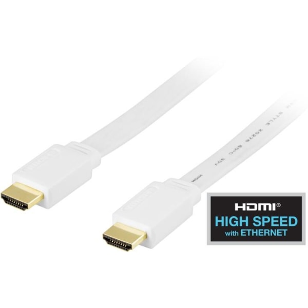 Flat HDMI-kabel med stöd för 3D 3m (HDMI-1030H)