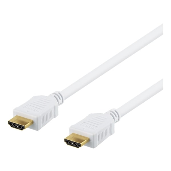 DELTACO High-Speed HDMI -kaapeli, 5m, Ethernet, 4K UHD, valk.