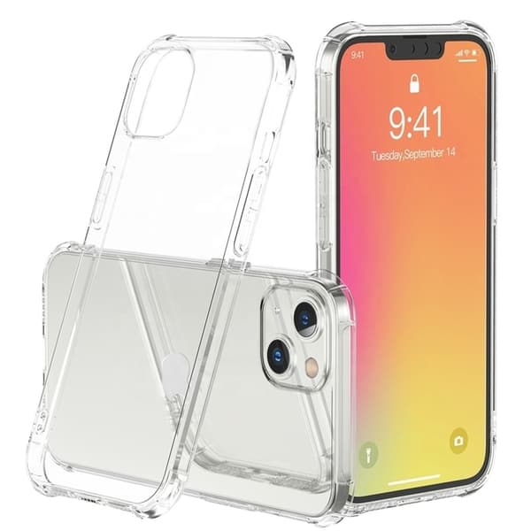 Gennemsigtigt TPU etui til iPhone 13 mini Transparent