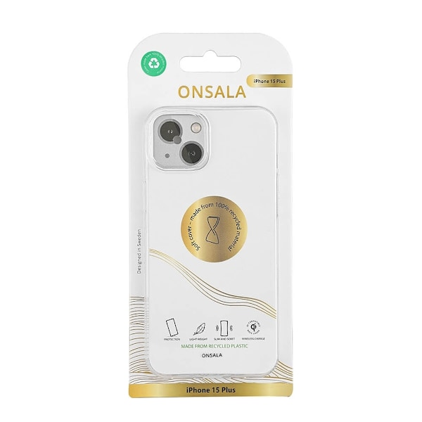 Onsala Mobilcover Genbrugt TPU Transparent - iPhone 15 Plus Transparent