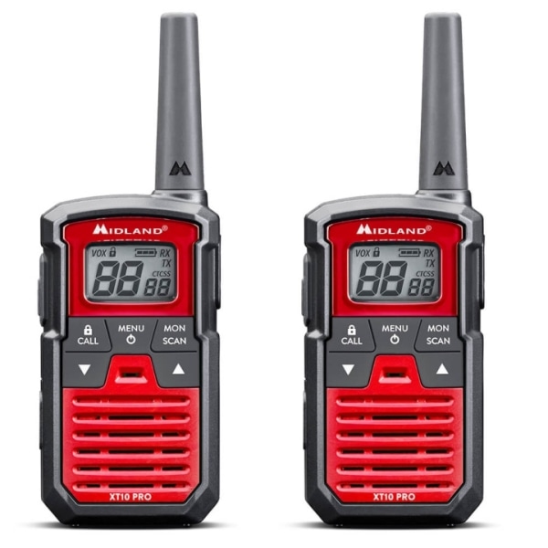 MIDLAND Radiopuhelin XT10 Pro Musta/Punainen