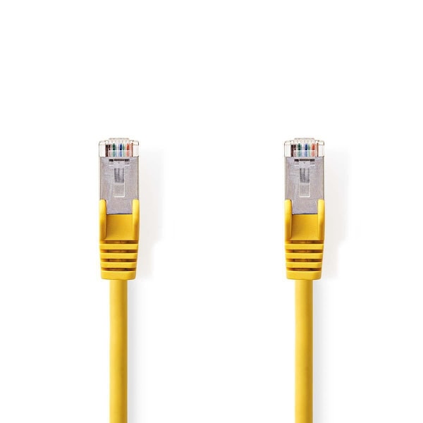 Nedis CAT5e verkkokaapeli | SF/UTP | RJ45 uros | RJ45 uros | 5.00 m | Pyöreä | PVC | Keltainen | Muovipussi