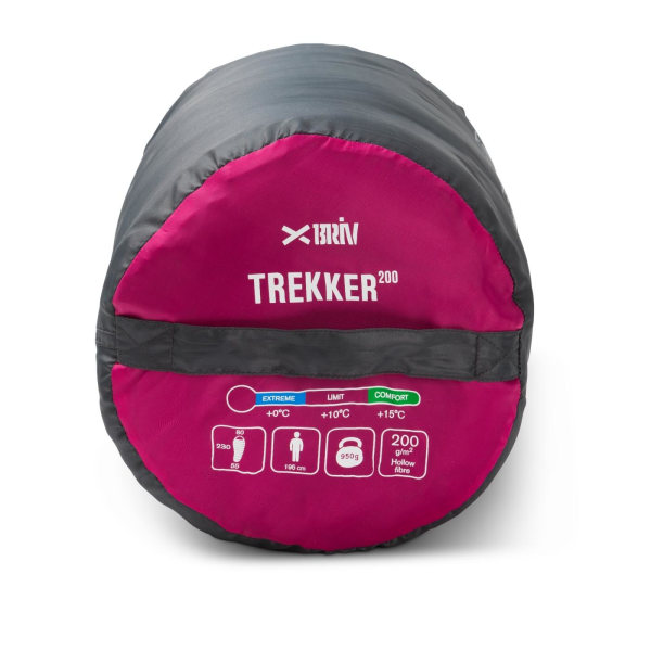 Sovsäck Trekker Pink 200