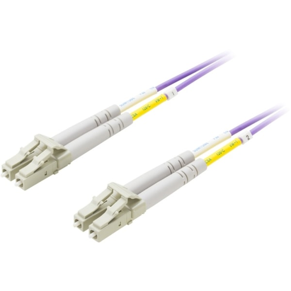 DELTACO fiberkabel, <b>LC - LC, 50/125</b>, OM4, duplex, multimode, 10