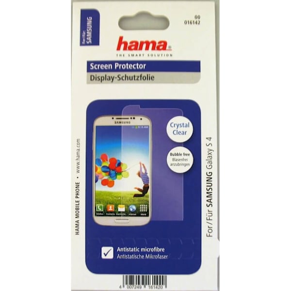 Hama Skärmskydd SamsungS4 Crystal Clear 1-pack Transparent