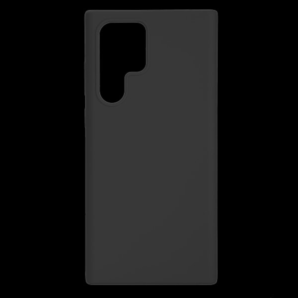 essentials Samsung Galaxy S22 Ultra silicone back cover,Black Svart