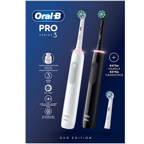 Oral B Electric toothbrush Pro3 Duo Black / White