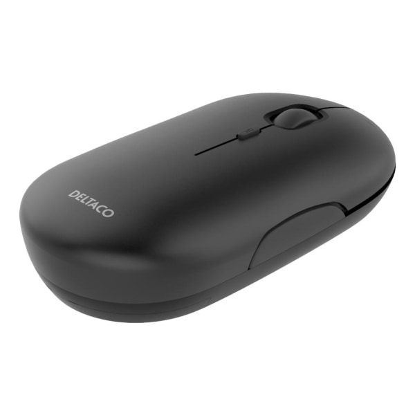 DELTACO Wireless office silent mouse, flat shape design, USB receiver