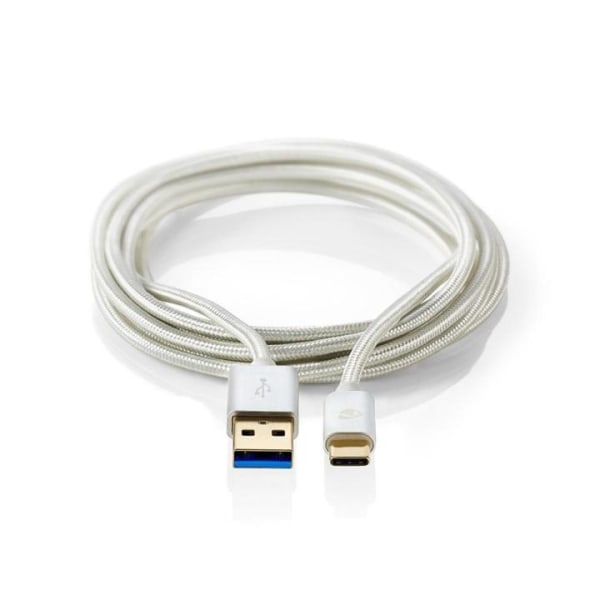 Nedis USB 3.1-kabel | Typ-C, hane - A-hane | 2.0 m | Aluminium