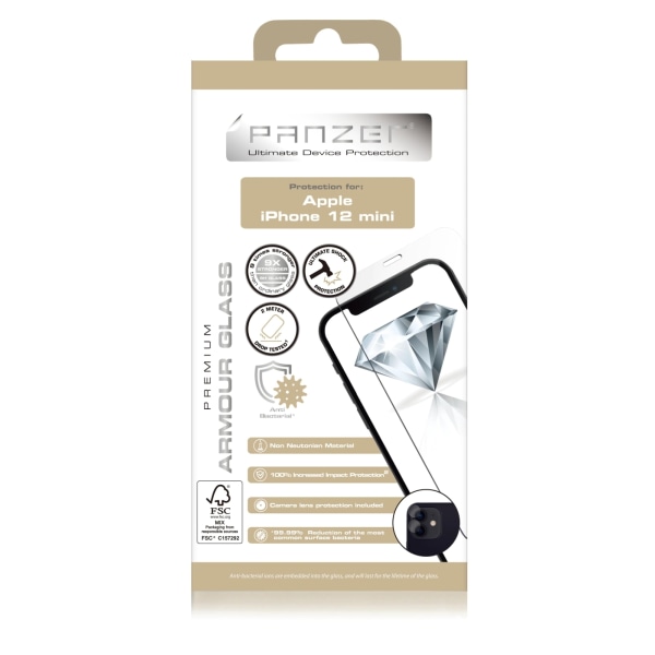 panzer iPhone 12 Mini Armour Glass Transparent