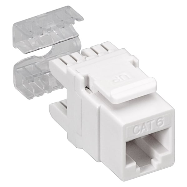 Goobay 19-tums (48,3 cm) Keystone-kopplingspanel (1 HE) inkl. 24x CAT-6-moduler (UTP)