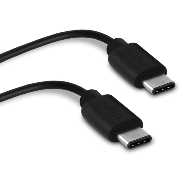 Puro USB-C 3.1 - USB-C kabel, 1m, Sort