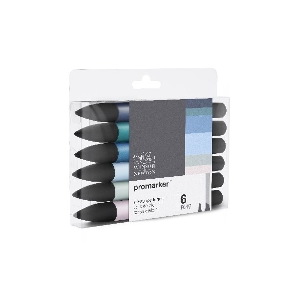 WINSOR Promarker set 6pcs Skycape1