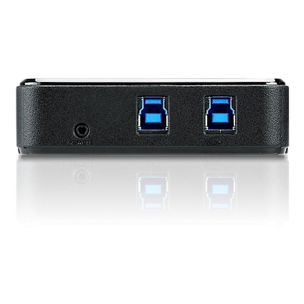 ATEN USB 3.0 -hubi 2 koneelle, 4xUSB A naaras, 2xUSB B naaras, musta