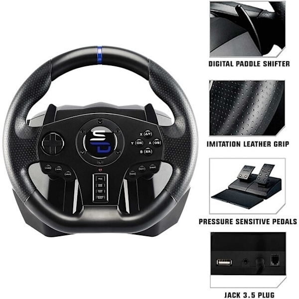 Subsonic Superdrive SV850 Drive Pro Sport rattkontroll för PS4 / Switch / Xbox / PC