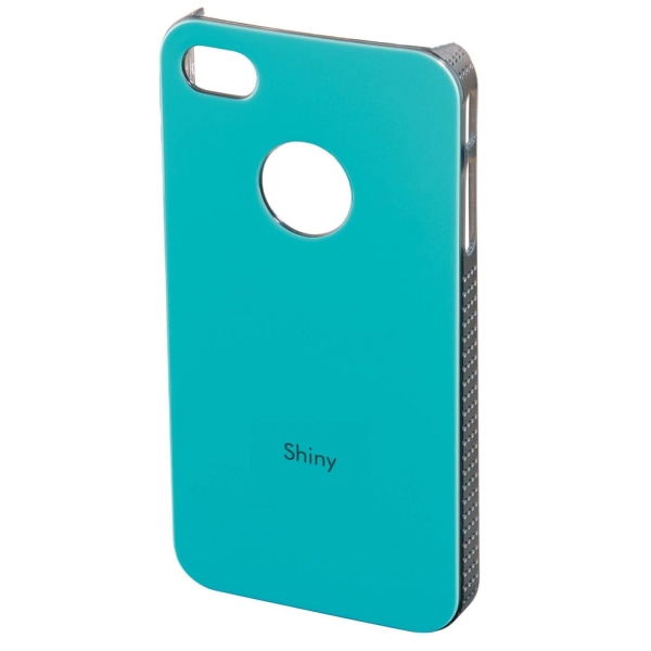 Hama Mobilcover iPhone 4/4S Shiny Hard Cover Turkis Blå