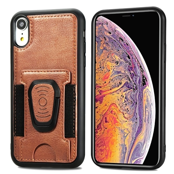 Mobilcover med ringeholder til iPhone 12 Pro Max, Sort Svart