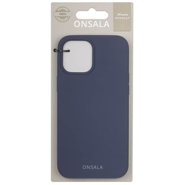 ONSALA Mobilcover Silikone Cobalt Blue - iPhone 12 / 12 Pro Blå