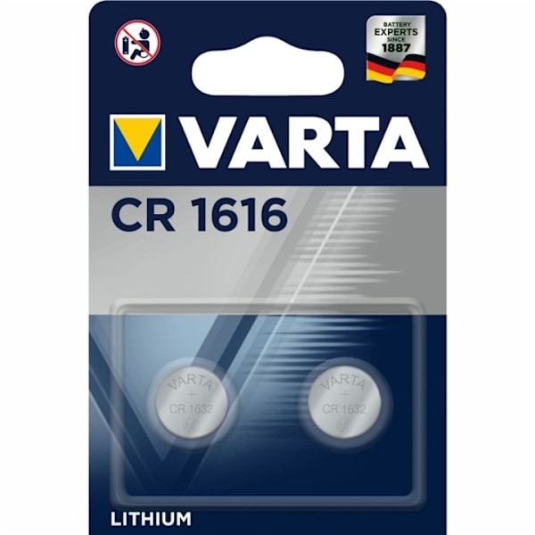 Varta CR1616 3V litium-nappiparisto, 3V