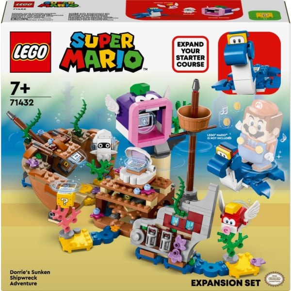 LEGO Super Mario 71432  - Dorrien seikkailu uponneella laivanhyl