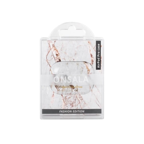 ONSALA Case Airpods Pro White Marble 1st and 2nd Gen