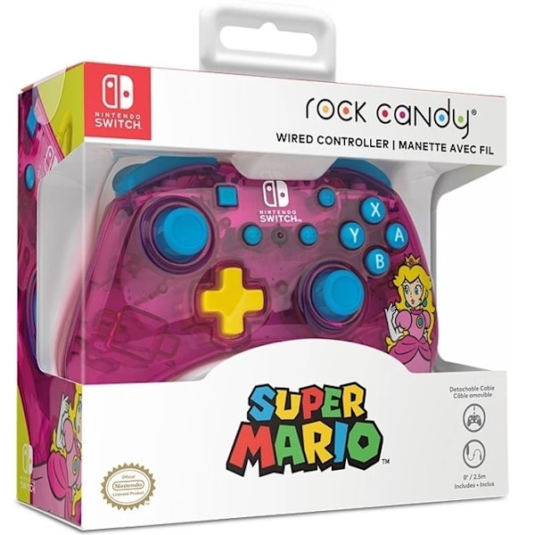 PDP Rock Candy Wired Controller - Peach (Switch)